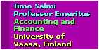 (Logo and goto: Prof. Timo Salmi, Department of Accounting and Finance, University of Vaasa, Finland)